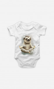 Baby Bodysuit Sloth Meditate