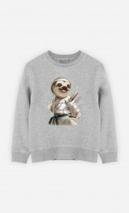 Kinder Sweatshirt Karate Sloth
