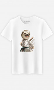 Mann T-Shirt Karate Sloth