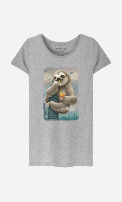 Frauen T-Shirt Sloth Attack