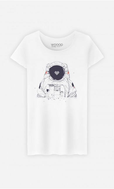 Frau T-shirt Astronaut Love
