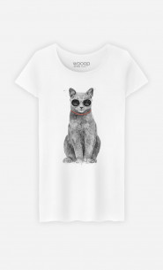 Frau T-shirt Summer Cat