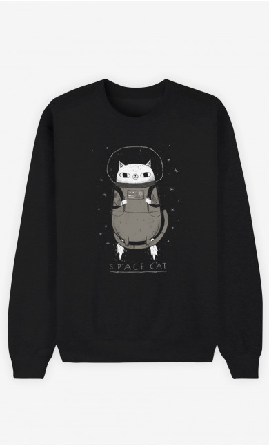 Frau Sweatshirt Space Cat