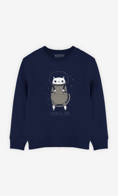 Kinder Sweatshirt Space Cat