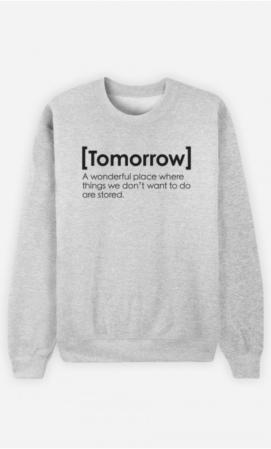 Sweatshirt Tomorrow Definition