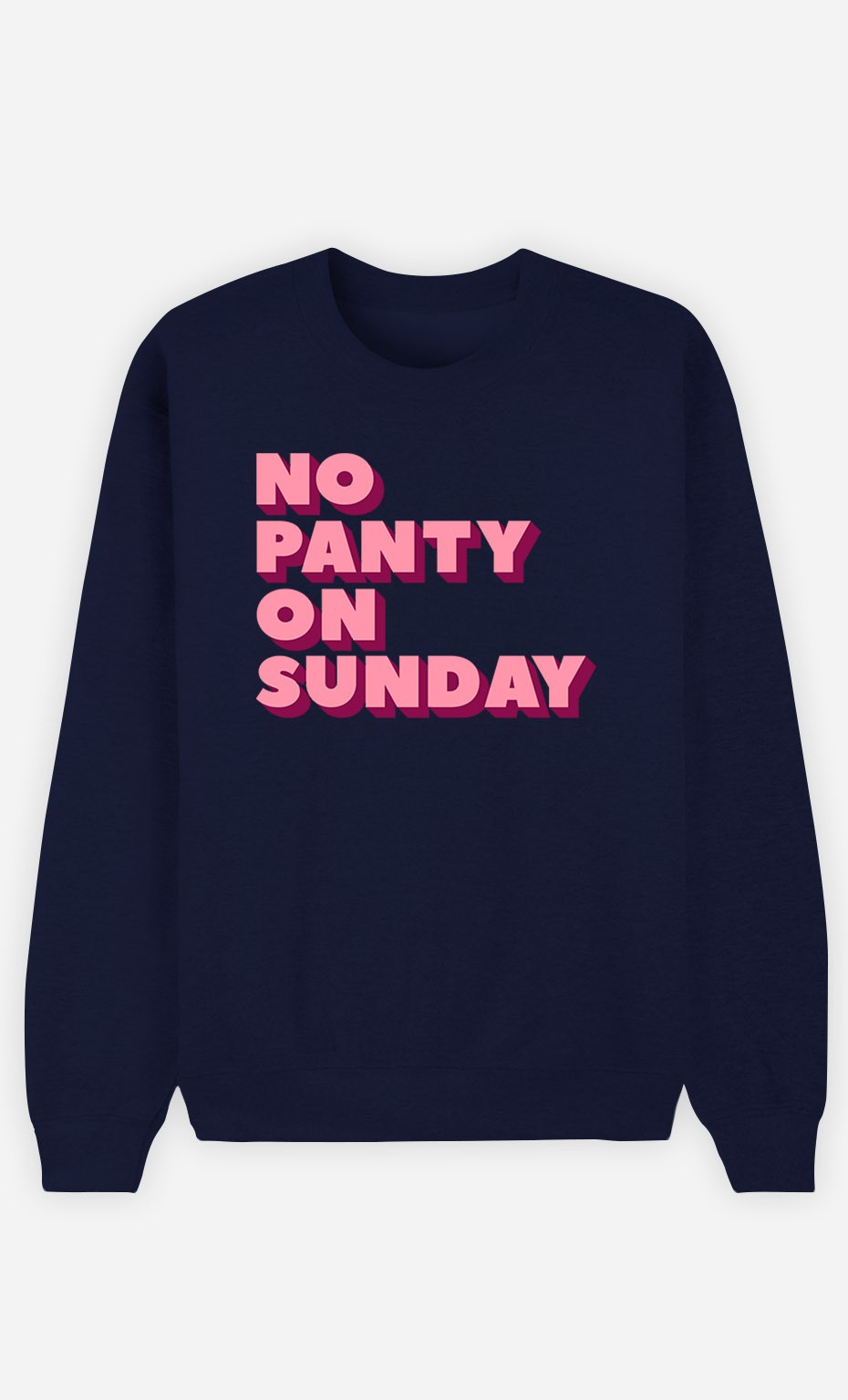 Blue Sweatshirt No Panty on Sunday