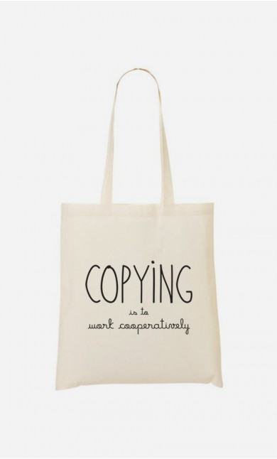Tote Bag Copying is to Work Cooperatively