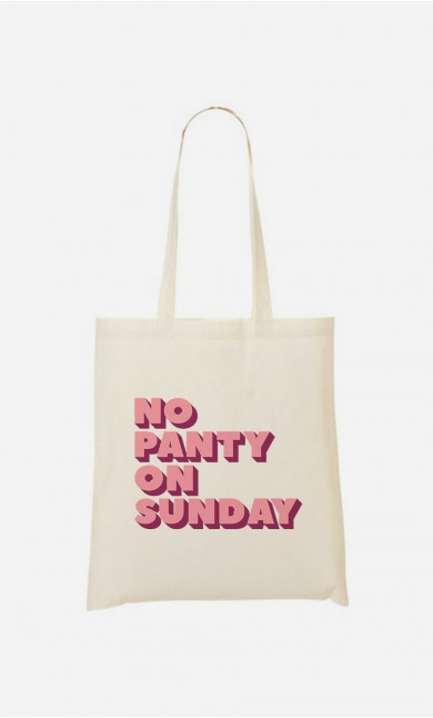 Tote Bag No Panty on Sunday