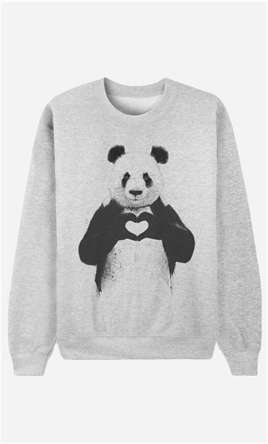 Sweatshirt Love Panda