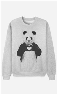 Sweatshirt Love Panda