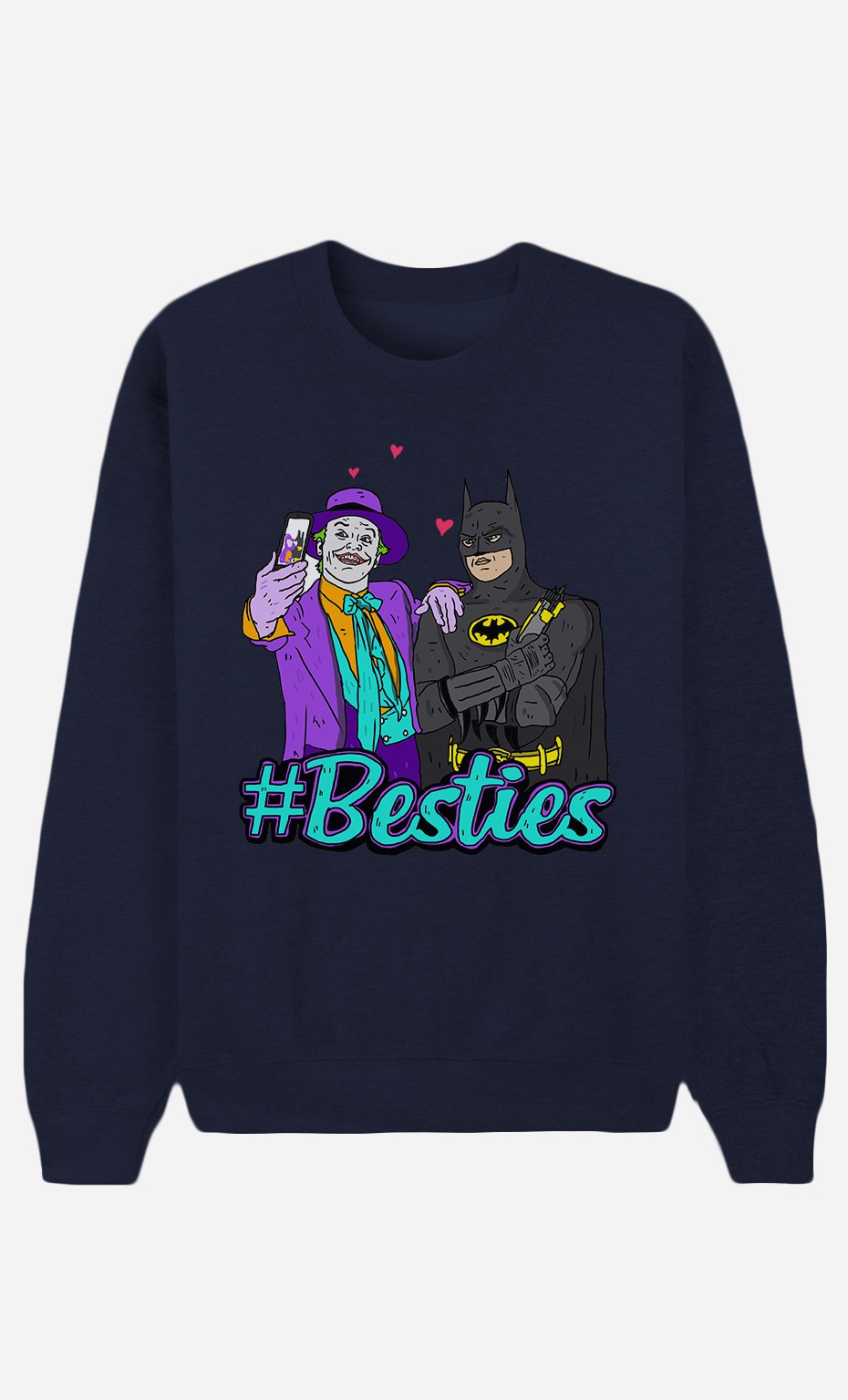 Blue Sweatshirt Joker & Batman