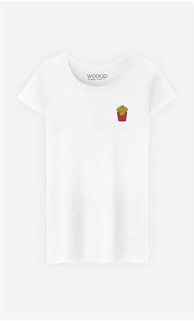 T-Shirt French Fries - embroidered