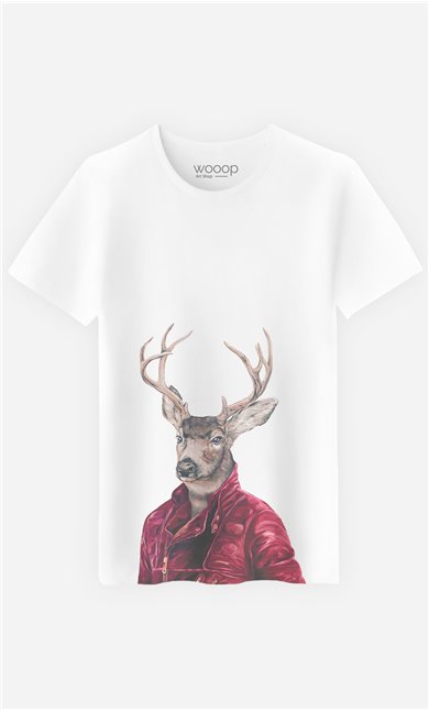 T-Shirt Red Clad Deer