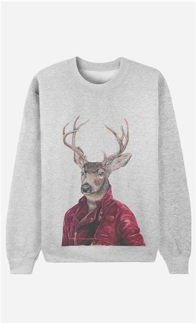 Sweatshirt Red Clad Deer