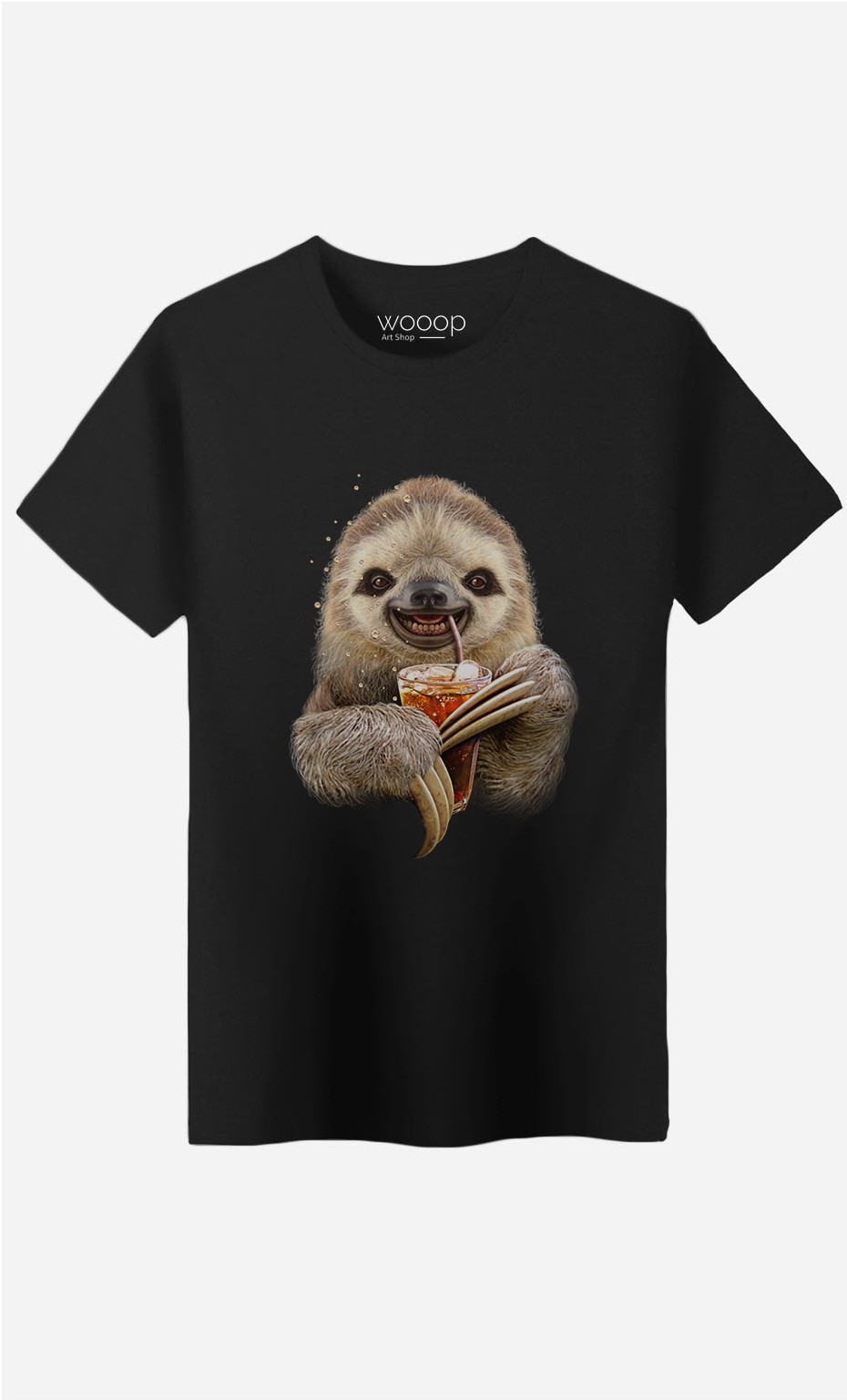 T-Shirt Sloth & Drink