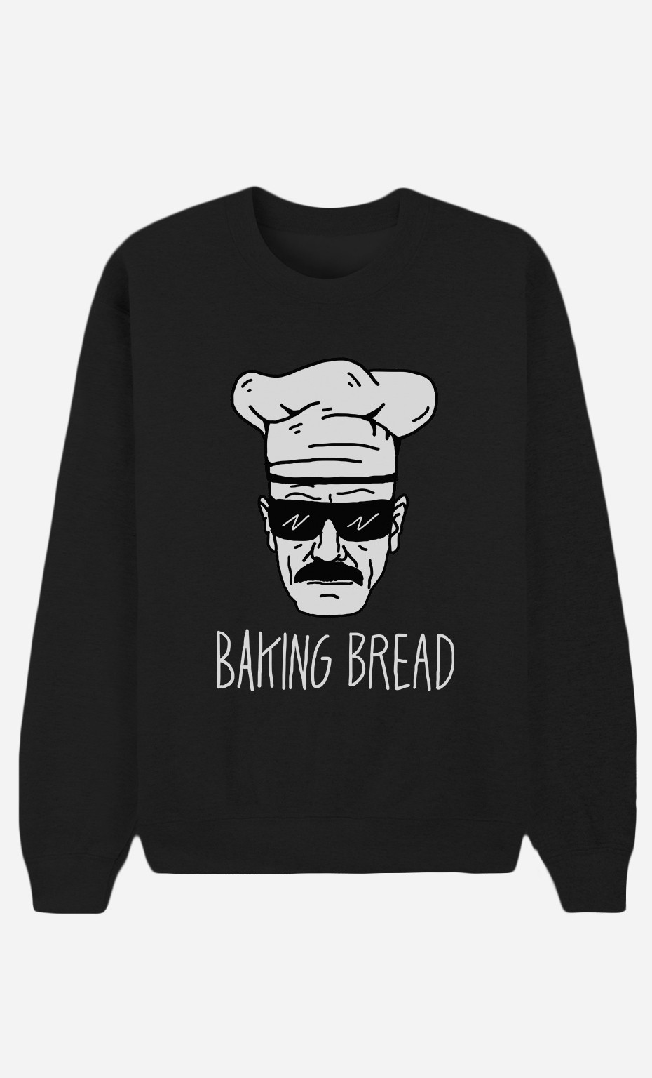 Black Sweatshirt Baking Bread
