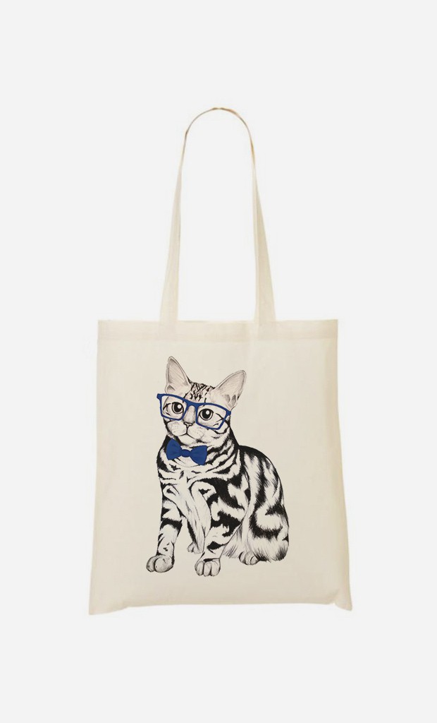 Tote Bag Hipster Cat