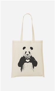 Tote Bag Love Panda