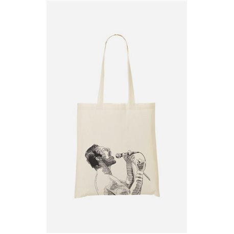 Freddie Mercury Star Singer Retro Vintage Art  Tote bag Shoppers bag 