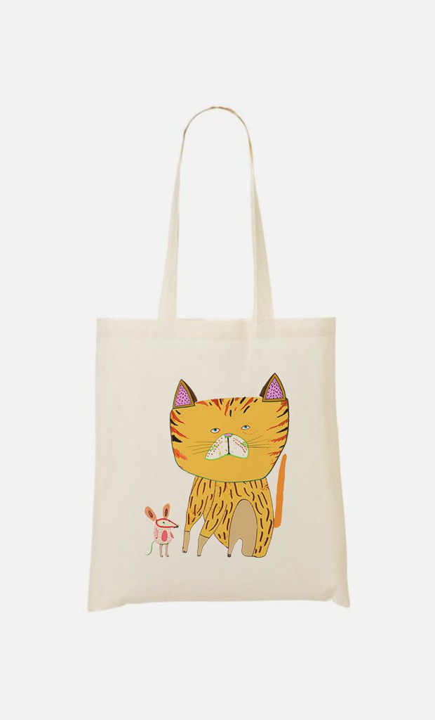 Tote Bag Cat And Mouse
