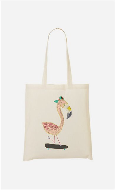 Tote Bag Flamingo Skater