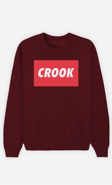 Burgundy Sweatshirt Crook