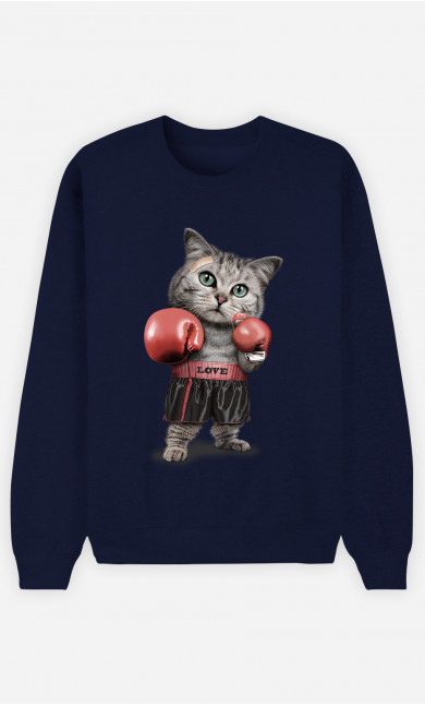 Sweatshirt Boxing cat