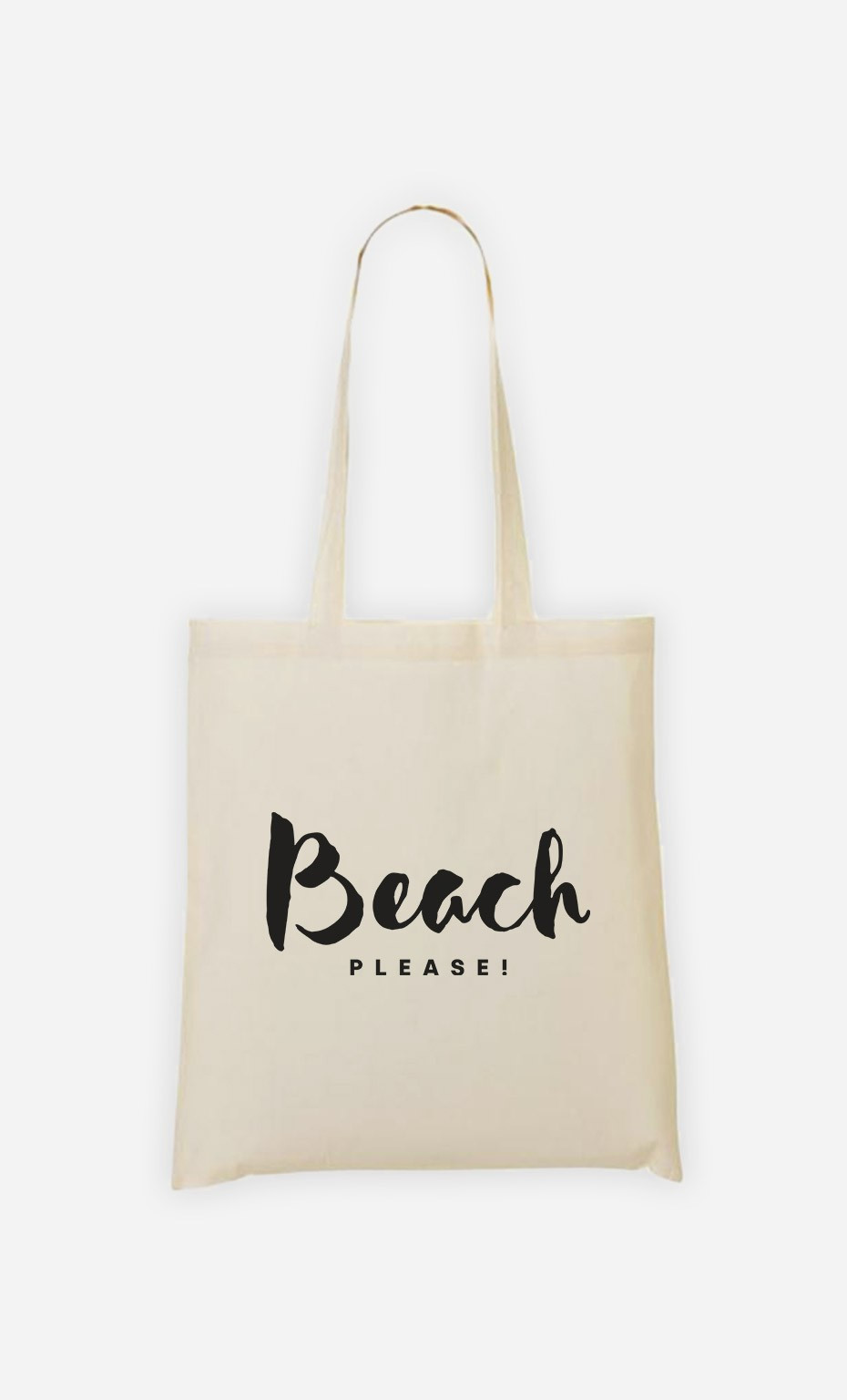 beach please tote bag