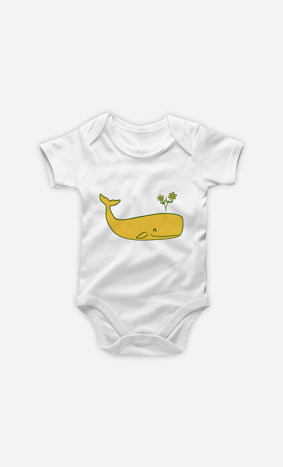 Baby Bodysuit Peace Whale
