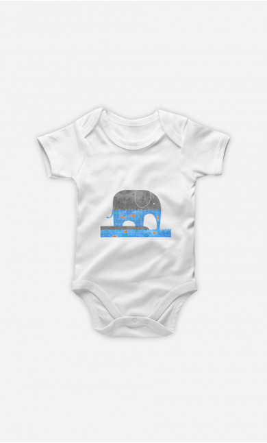 Baby Bodysuit Thirsty Elephant