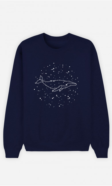 Woman Sweatshirt Whale Constellation