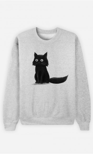 Woman Sweatshirt Sitting Cat