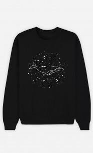 Man Sweatshirt Whale Constellation