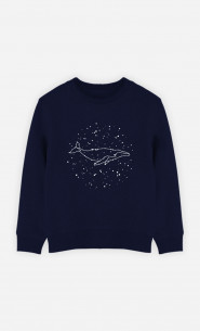 Kid Sweatshirt Whale Constellation