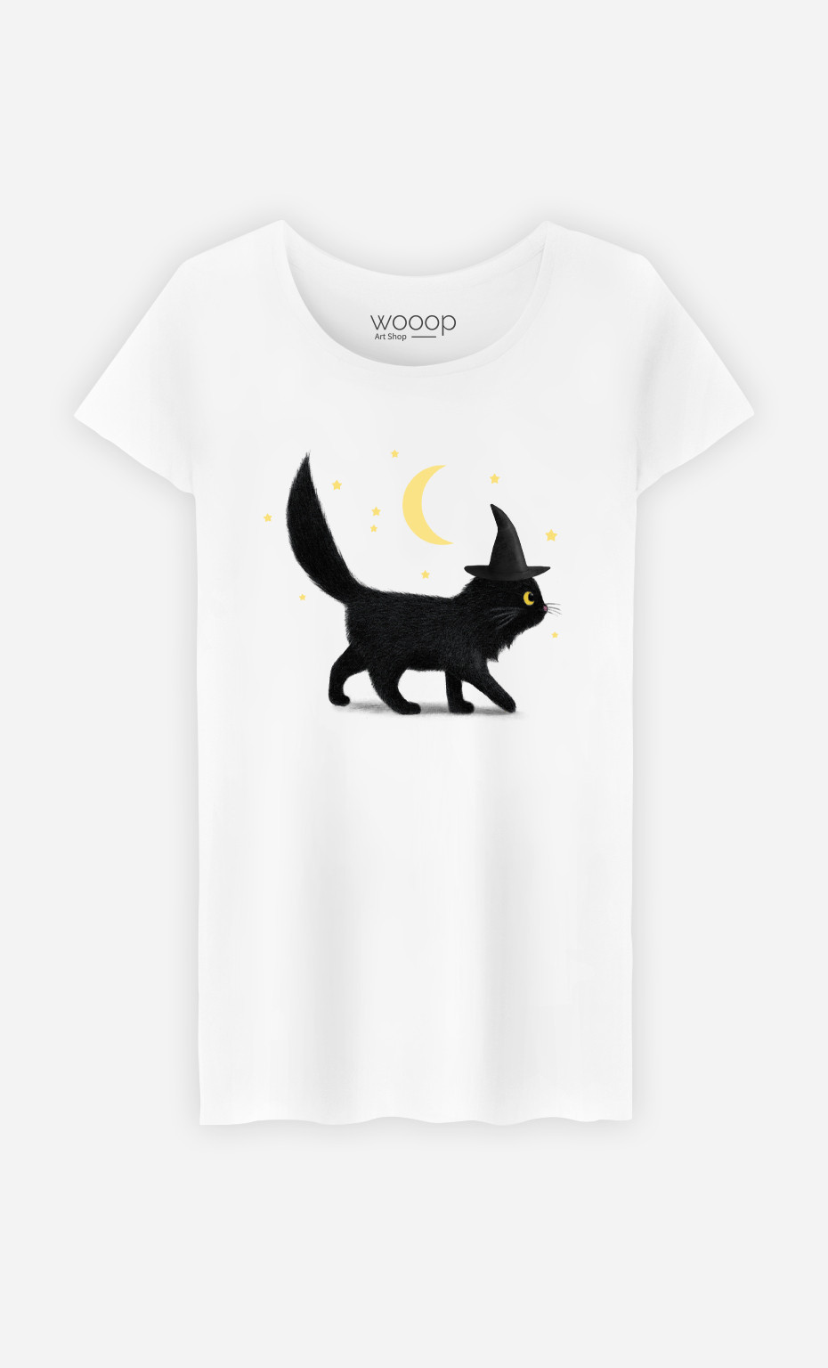 Woman T-Shirt Halloween Cat