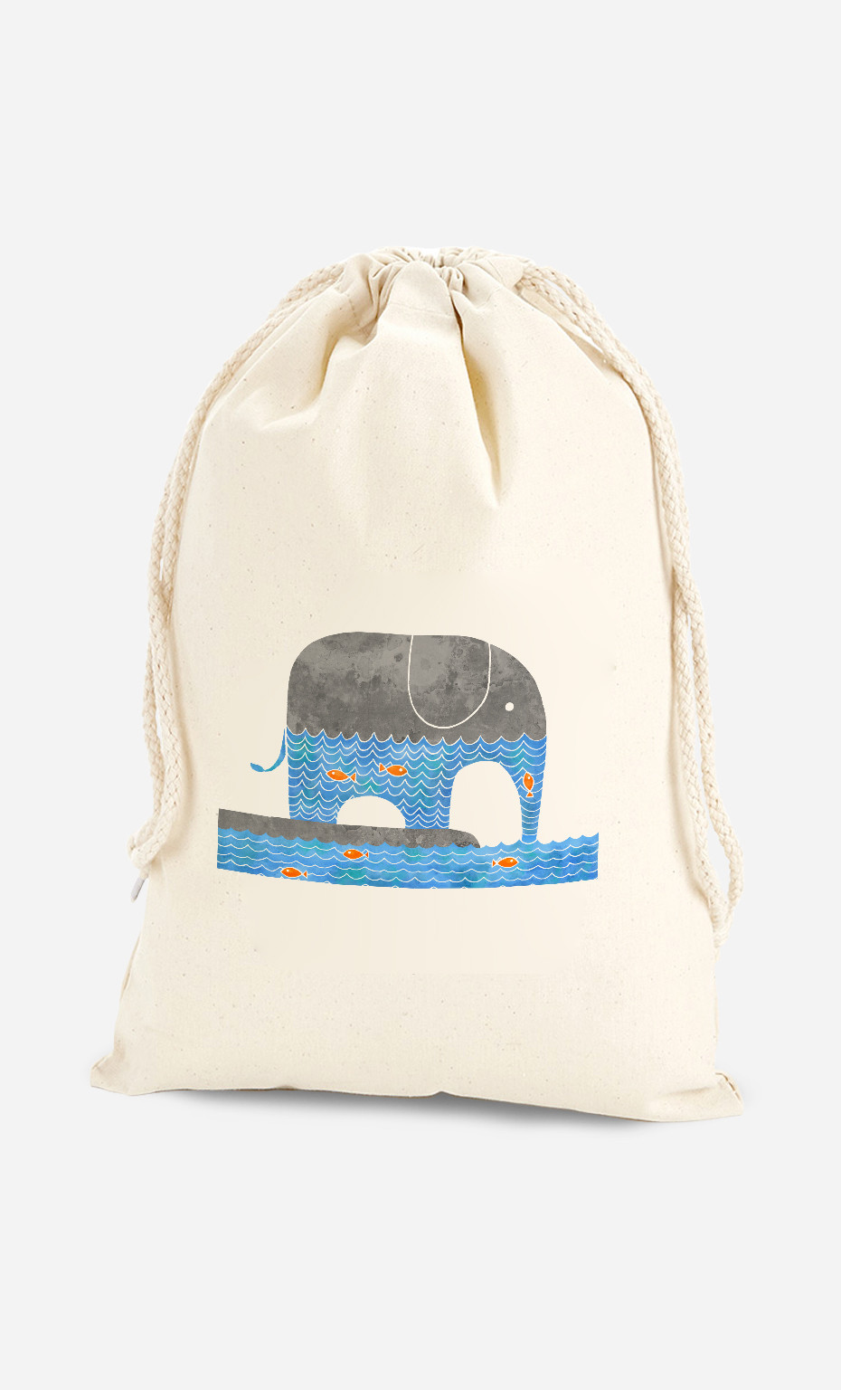 Cotton Bag Thirsty Elephant