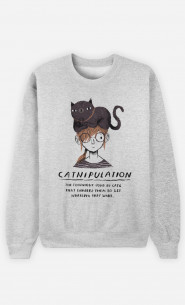Woman Sweatshirt Catnipulation