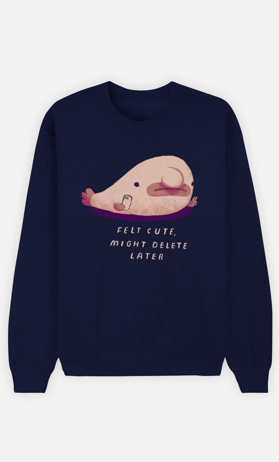 Woman Sweatshirt Blobfish