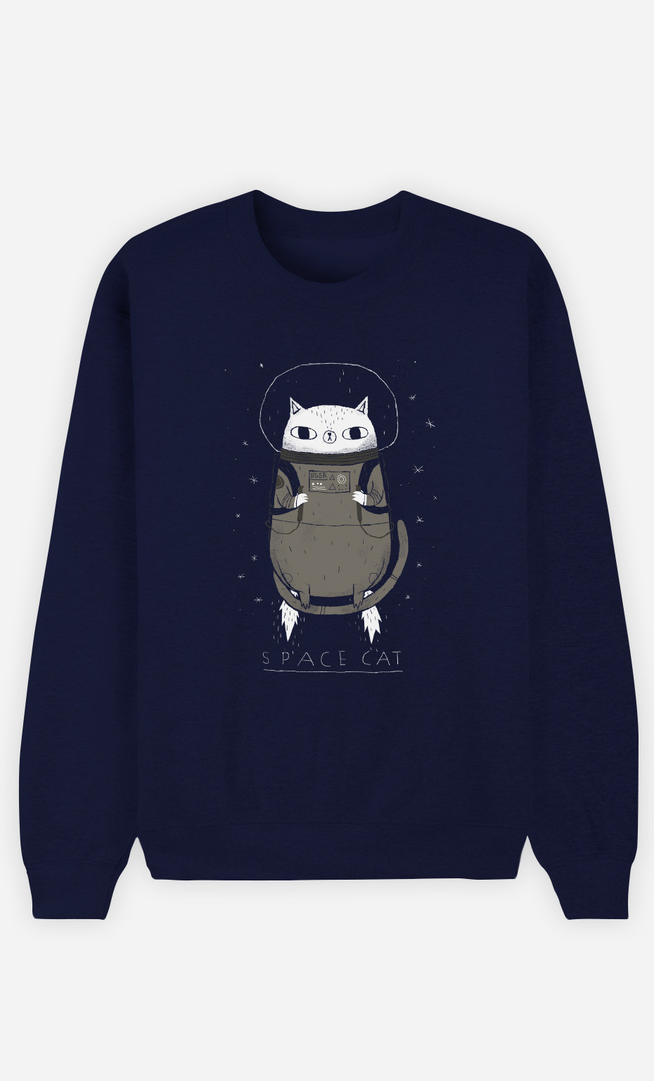 Woman Sweatshirt Space Cat