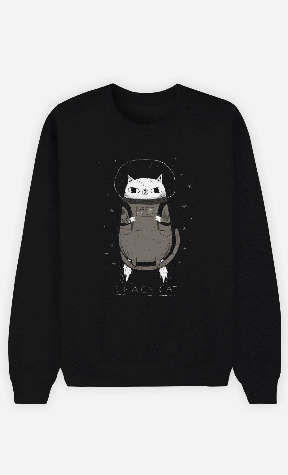 Woman Sweatshirt Space Cat