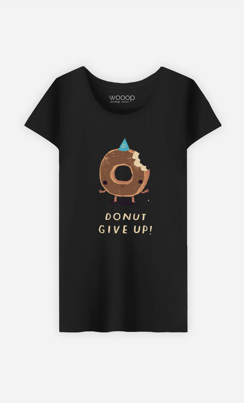 Woman T-Shirt Donut Give Up
