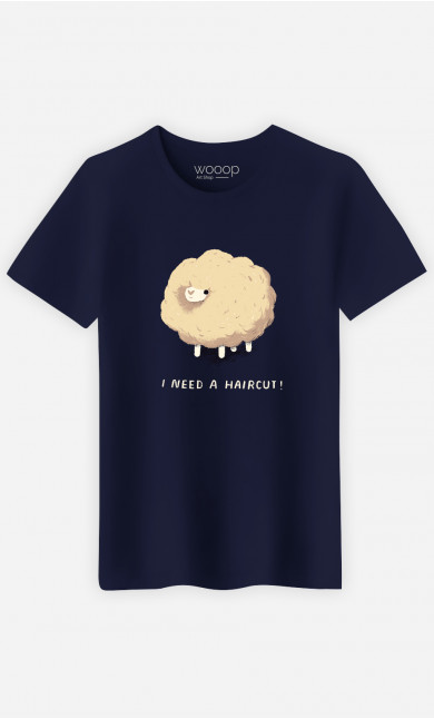 Man T-Shirt Haircut Sheep