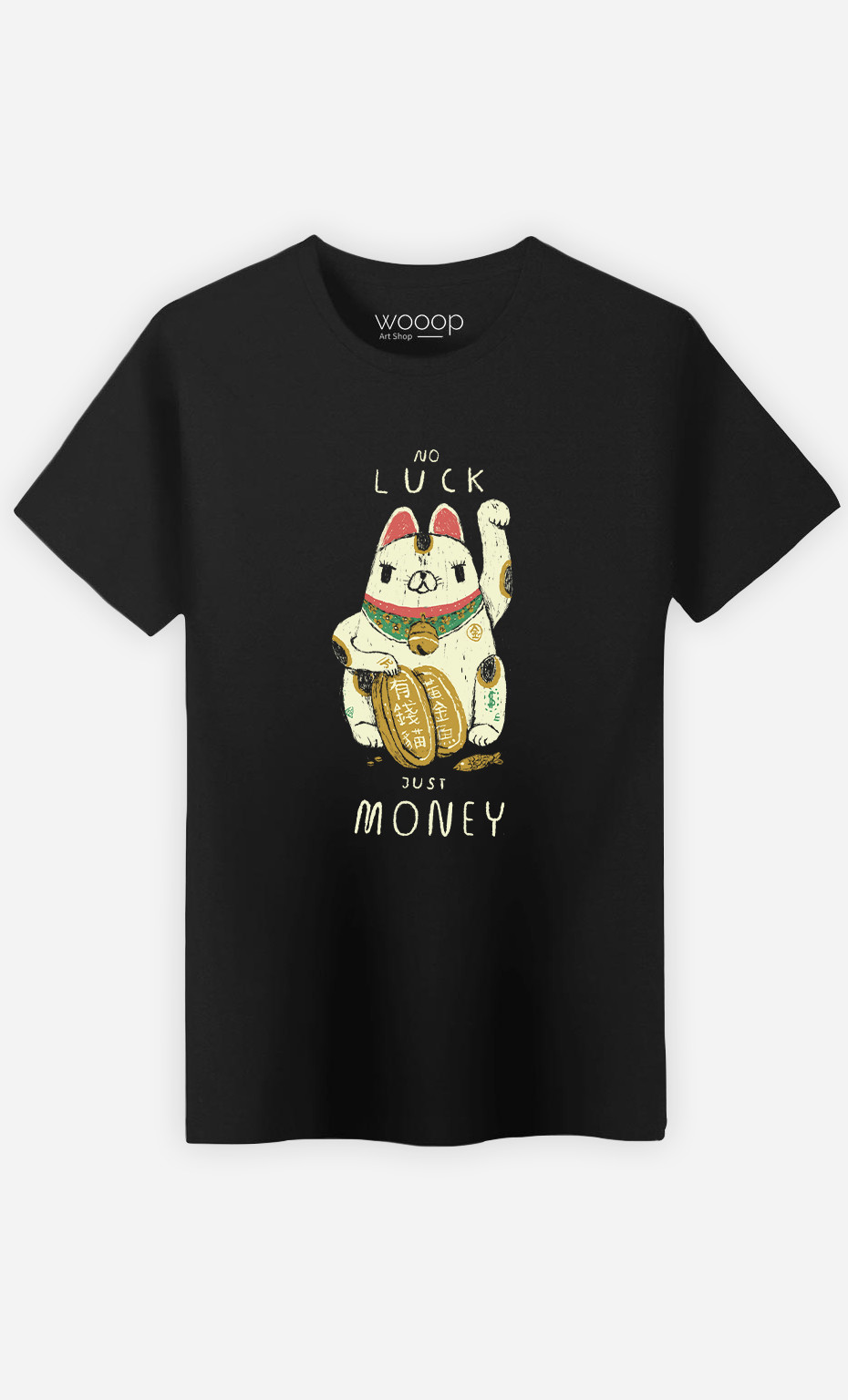 Man T-Shirt Money Cat