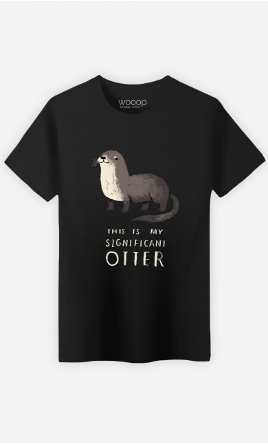 Man T-Shirt Significant Otter
