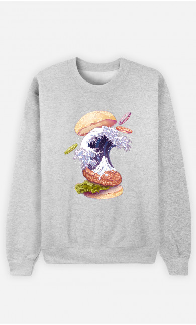 Woman Sweatshirt Kanagawa Burger