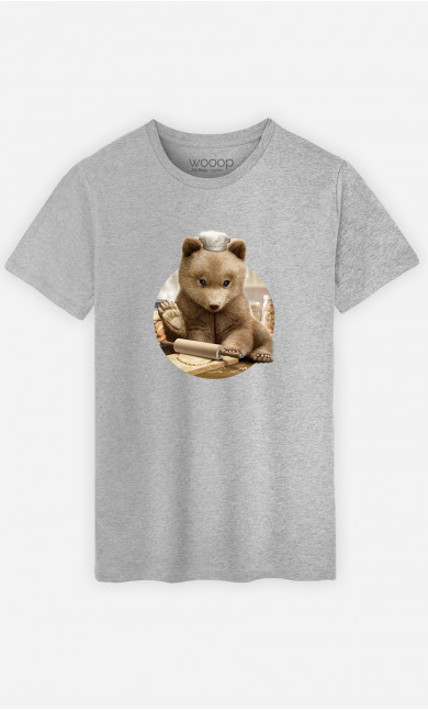 Man T-Shirt Chef Bear