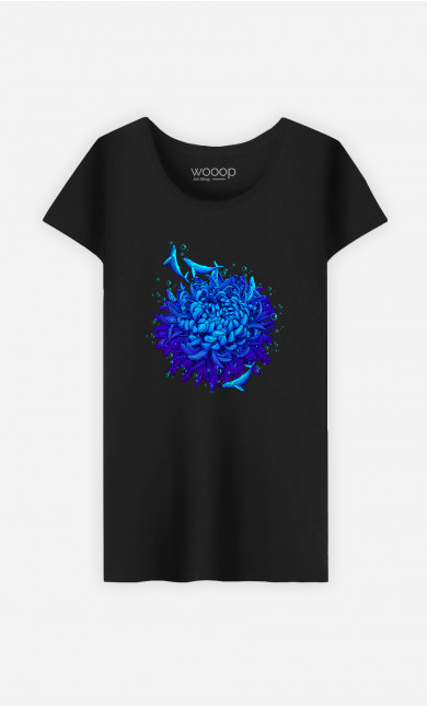 Woman T-Shirt Sea Flower