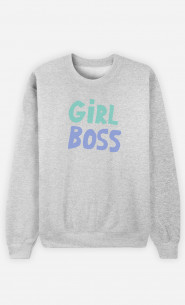 Woman Sweatshirt Girl Boss