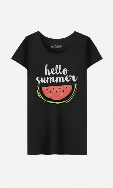 Woman T-Shirt Hello Summer