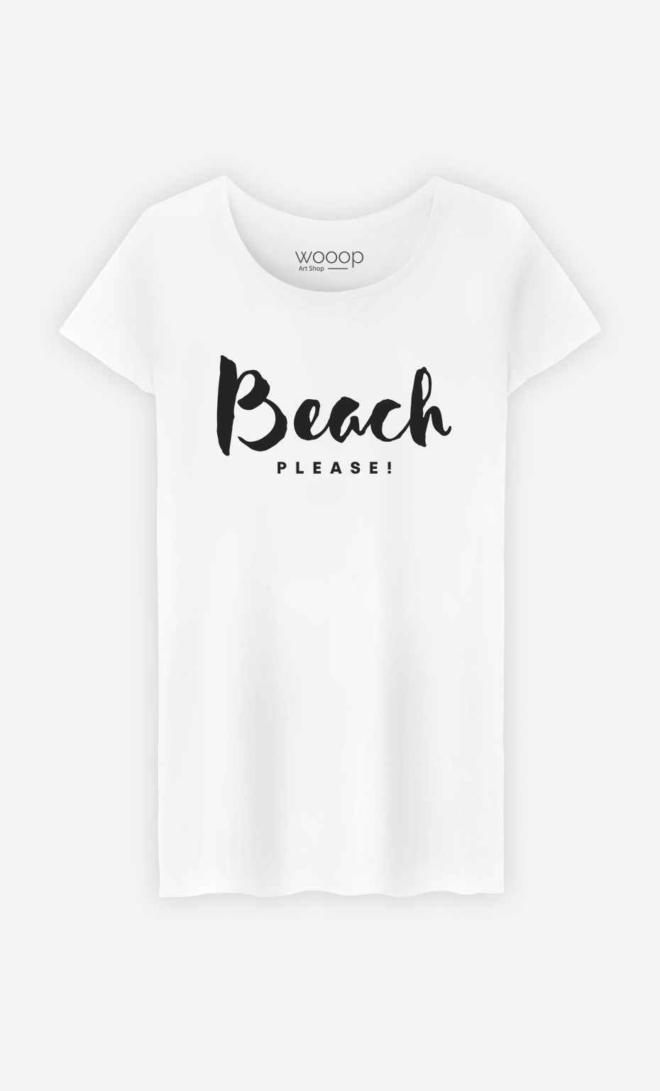 Woman T-Shirt Beach Please